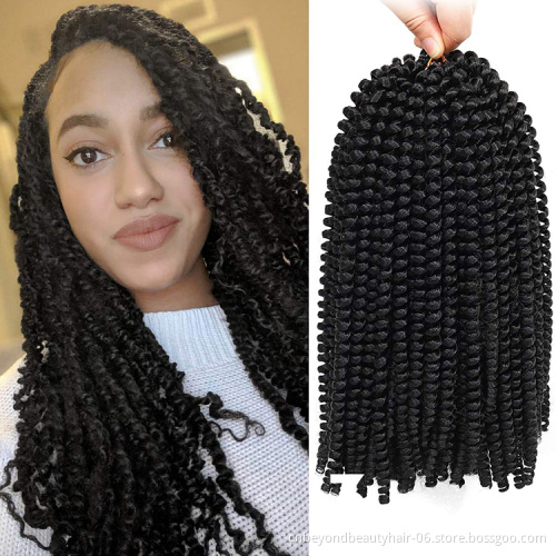 Beyond Beauty Fluffy Spring Twist Crochet Hair Extensions 12inch passion twist Braiding Hair Synthetic Crochet Braids Hair